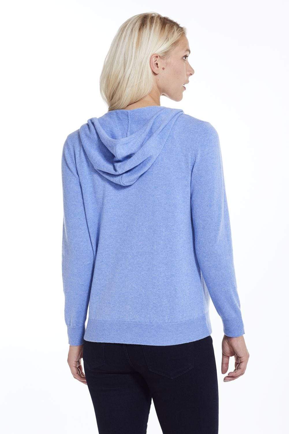 Women's Zip Up Cashmere Hoodie - Cashmere Cardigan Sweater w Pockets –  Invisible World US
